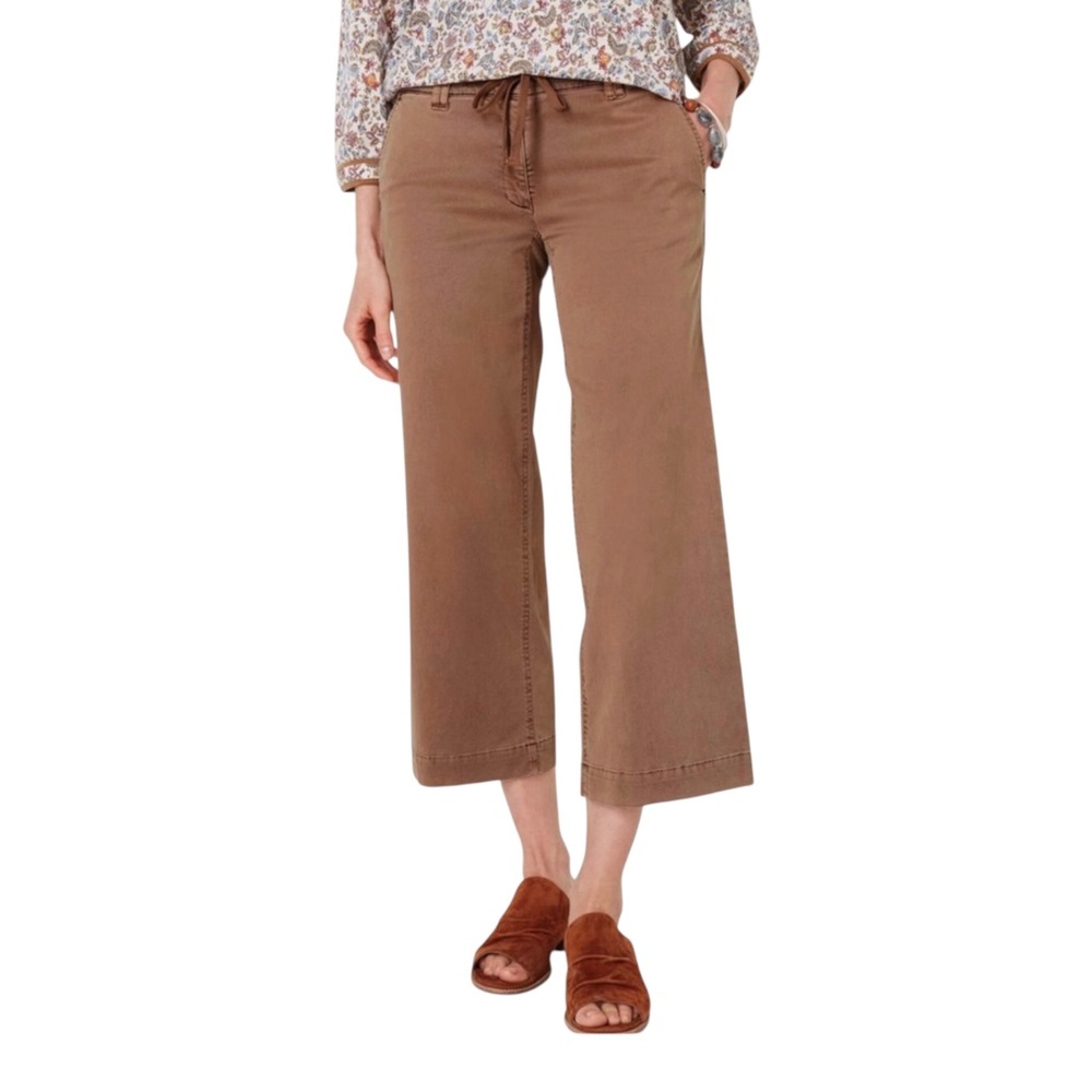 J. Jill Extrasoft Tie Waist Chino Wide Leg Pants Size 12 Petite New W Tags